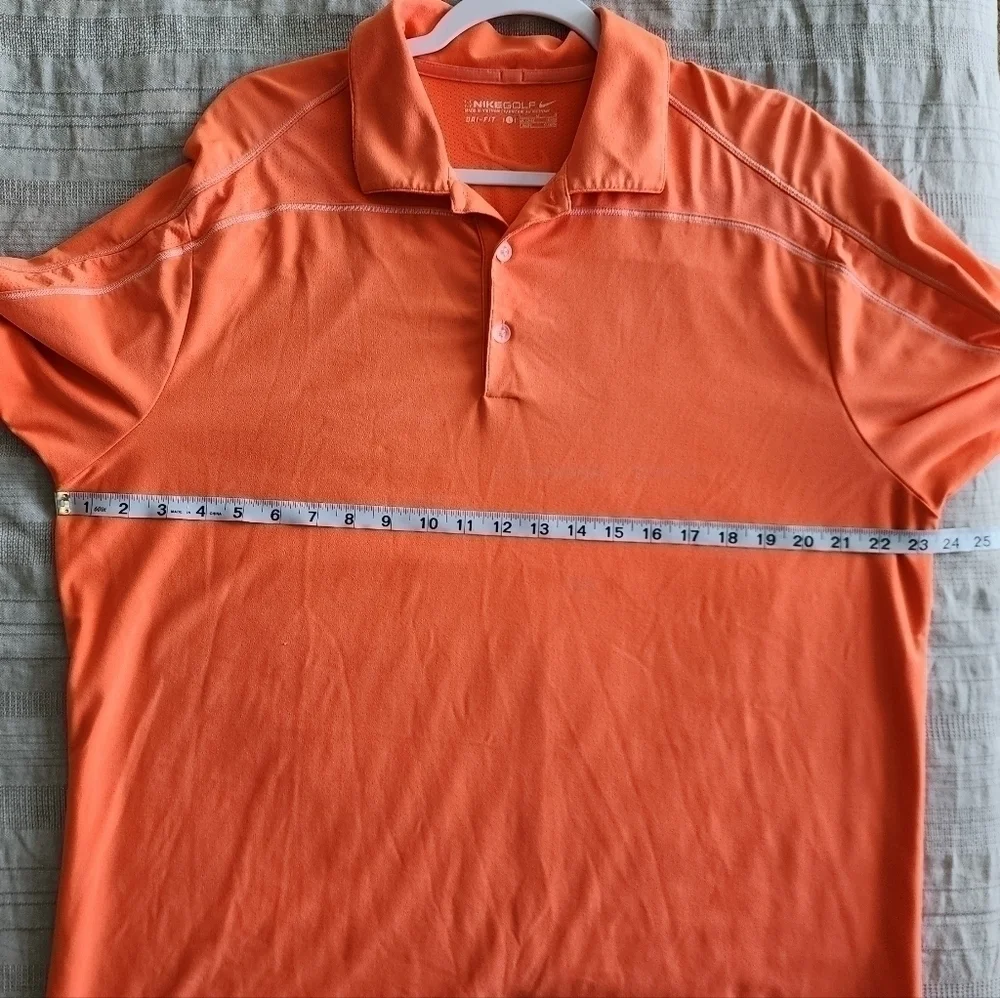 Nike Dri-Fit Golf Polo Orange Large